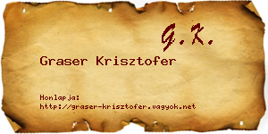 Graser Krisztofer névjegykártya