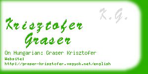 krisztofer graser business card